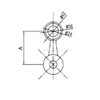 Encaixe SD-150-1-180R-Aranha