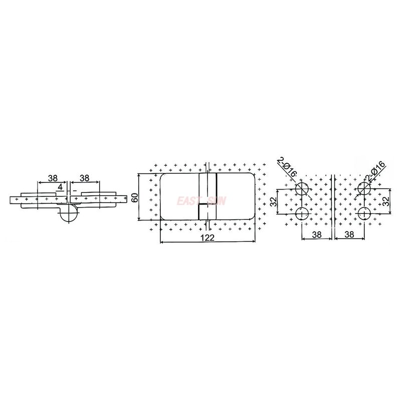 dobradi&ccedil;a da porta de vidro do chuveiro