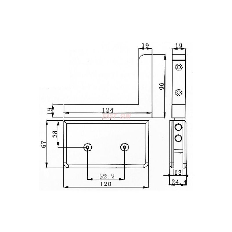 S&eacute;rie de portas pivotantes PTB-308