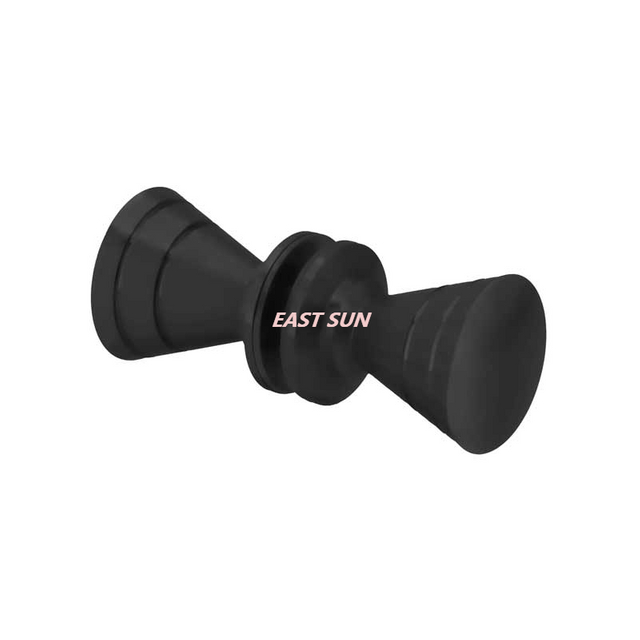 Botões costas com costas estilo gravata borboleta cromada polida