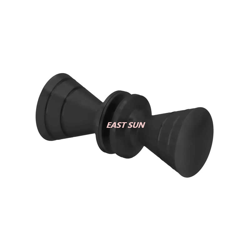 Botões costas com costas estilo gravata borboleta cromada polida