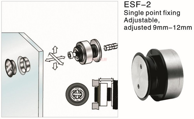 Suportes de conector de vidro para divisória de vidro 9-12MM