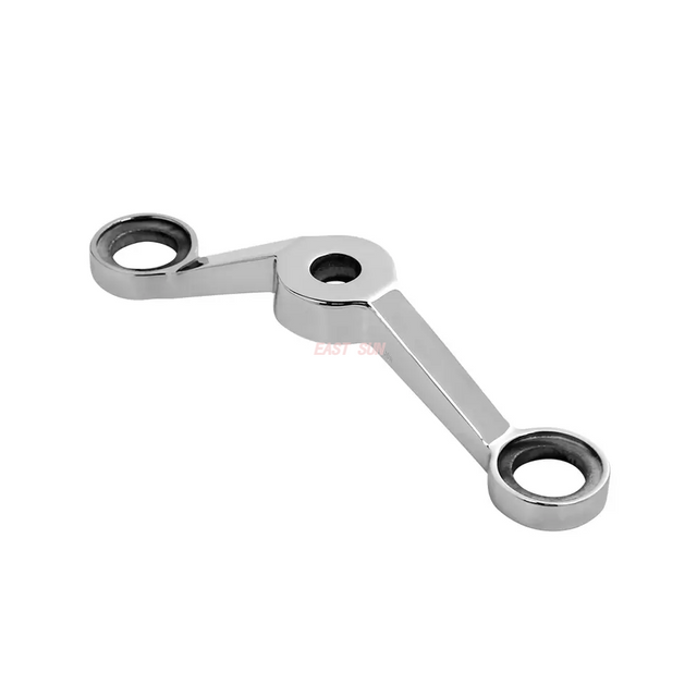 Sistema de aranha de paredes de cortina de vidro em aço inoxidável 304 2 braços com 180 graus com cetim