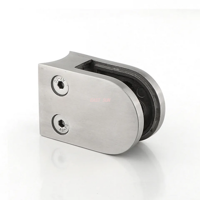 Acessórios para balaustrada, aço inoxidável sem moldura 304 316, braçadeira de vidro para varanda, trilhos de vidro