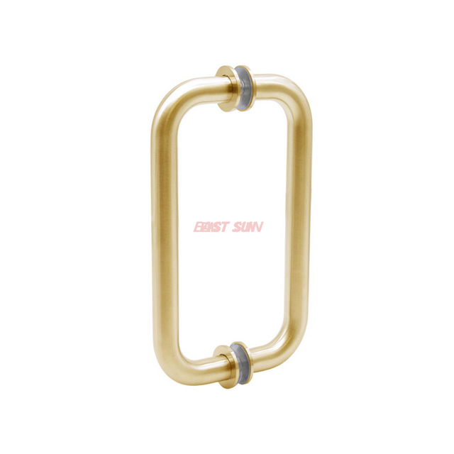 Puxadores de porta de chuveiro sólidos costas com costas de 3/4' de diâmetro com arruelas de metal