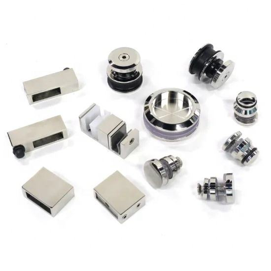 Acessórios de hardware para porta de vidro deslizante de chuveiro sem moldura