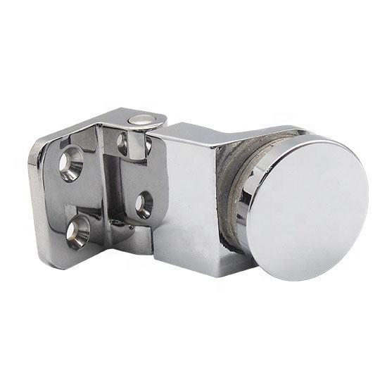 Dobradiças pivotantes de vidro para porta pequena, espelho de 90 graus de latão mais vendido para portas de armário