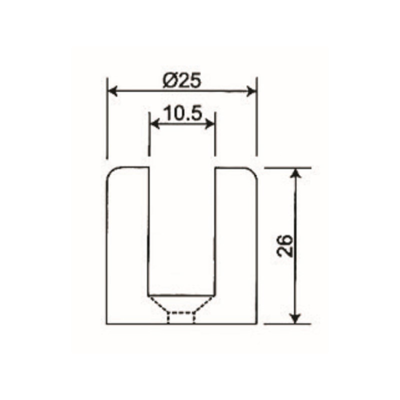 Grampos de vidro GBF-881A