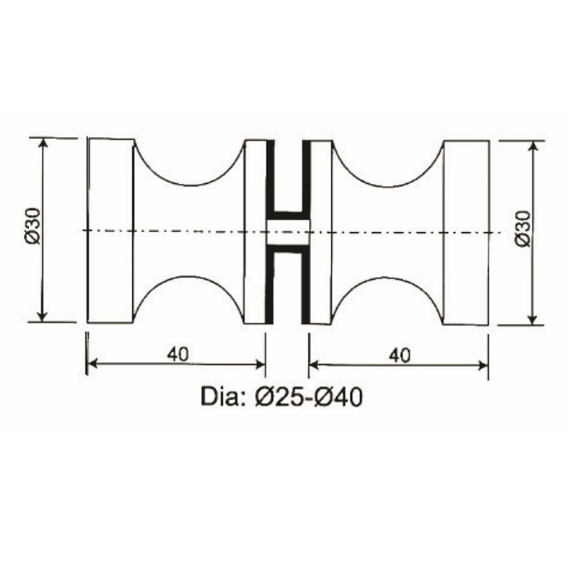 GDK-14- maçaneta da porta do chuveiro