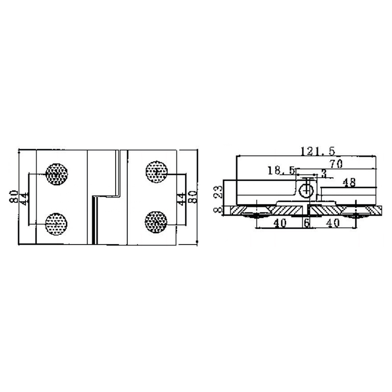 Dobradiças autoelevantes de latão RSH-202R