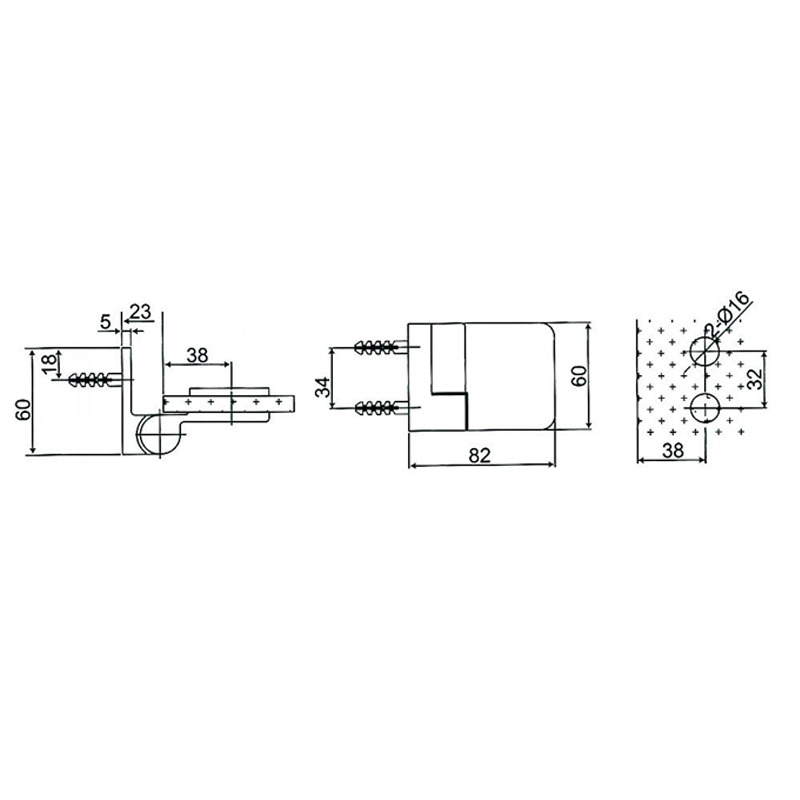 Dobradiças autoelevantes de latão ESH-611-L