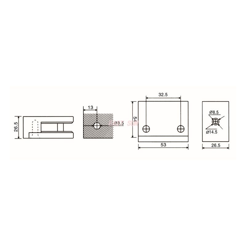 Acessórios para corrimão GBF-075F