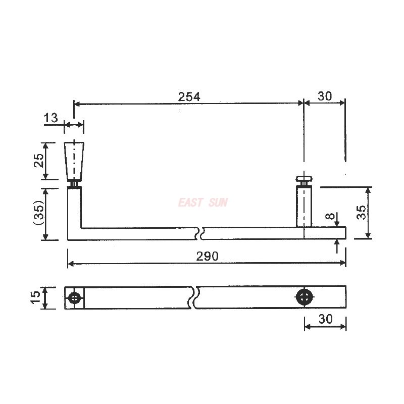 PD-007-Maçanetas para portas de chuveiro