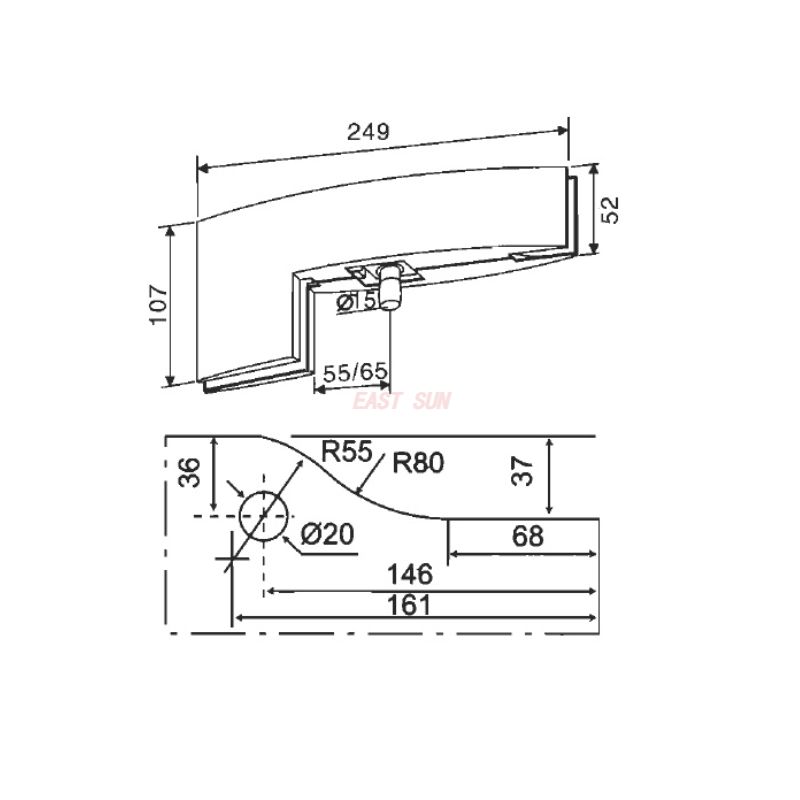 Encaixe de patch PCB-040