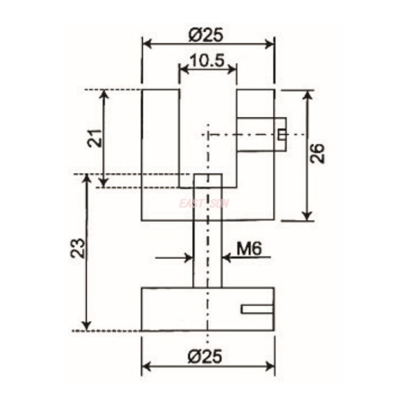 Parede de 90 graus para bra&ccedil;adeira de vidro 