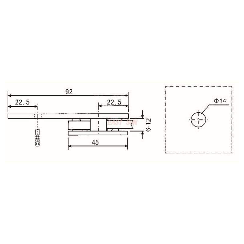 bra&ccedil;adeira de vidro para balaustrada 