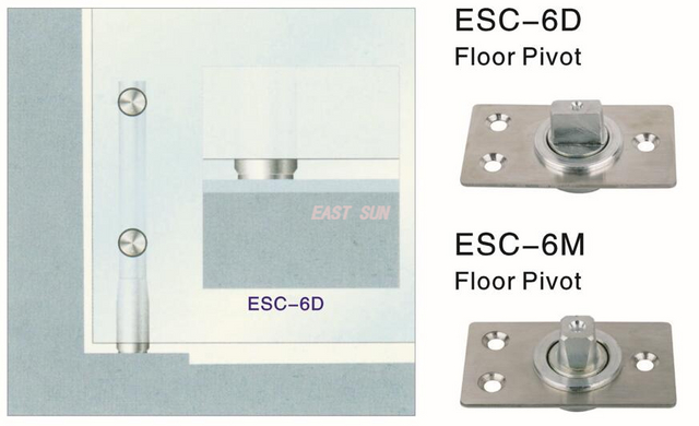Porta pivotante de vidro para piso Dorma MAB