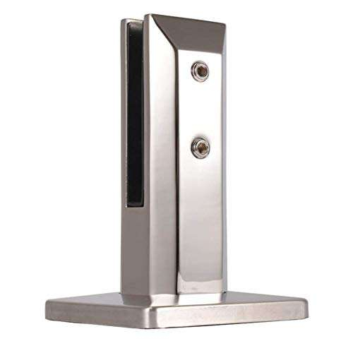 Trilhos arquitetônicos - Corrimão de balaustrada Braçadeira de varanda sem moldura Torneiras de vidro quadradas Torneira de cerca de piscina