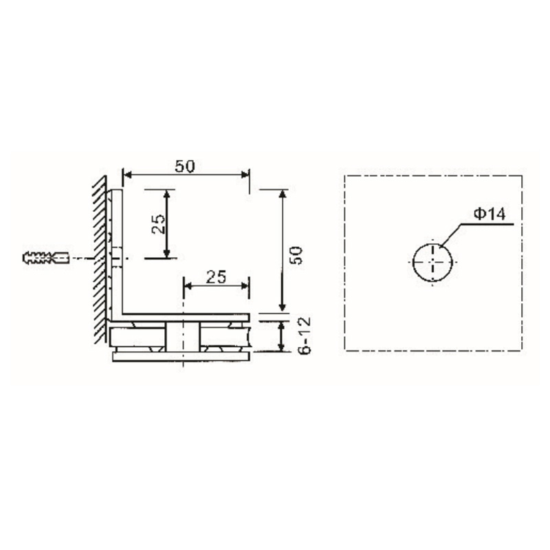 Grampos de vidro GBF-843