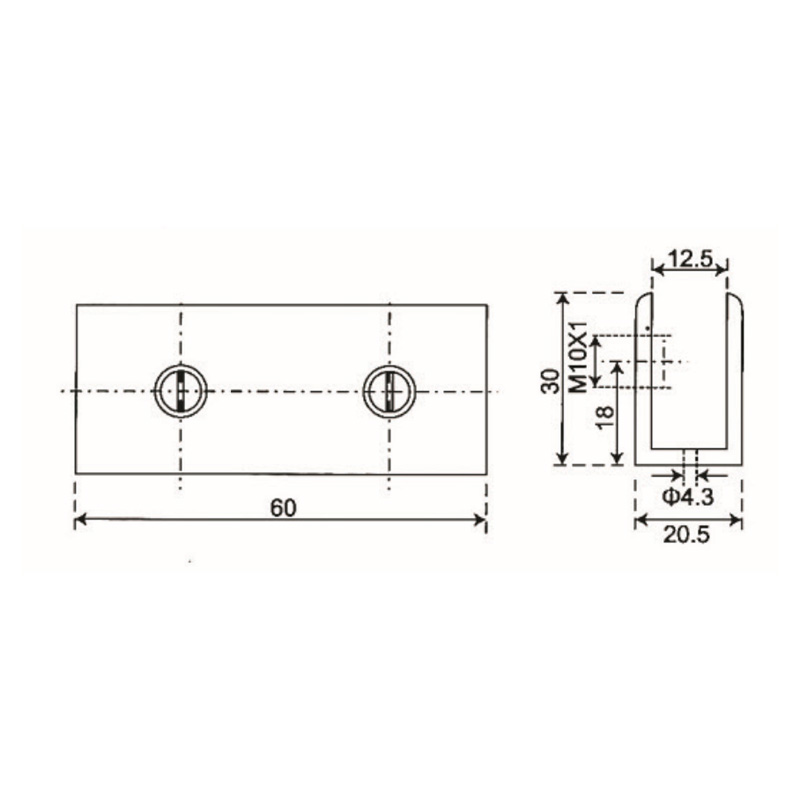 Grampos de vidro GBF-885