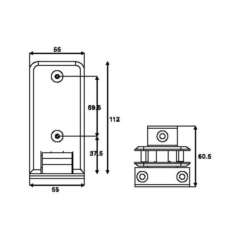 ASH-601-Dobradiças de chuveiro ajustáveis