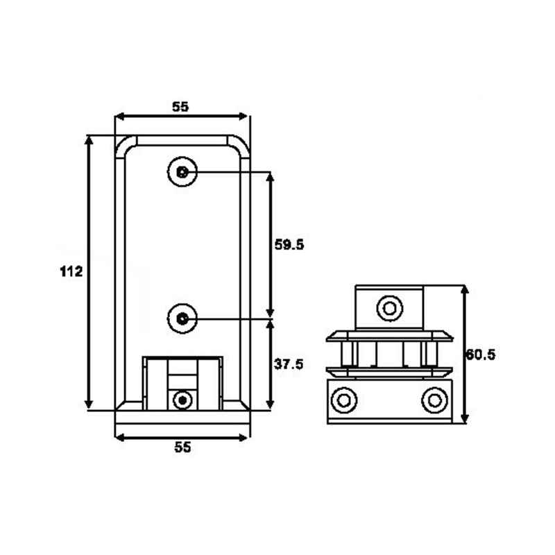 ASH-501-Dobradiças de chuveiro ajustáveis