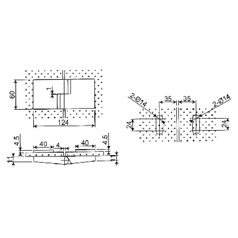Dobradiças autoelevantes de latão RSH-102-R