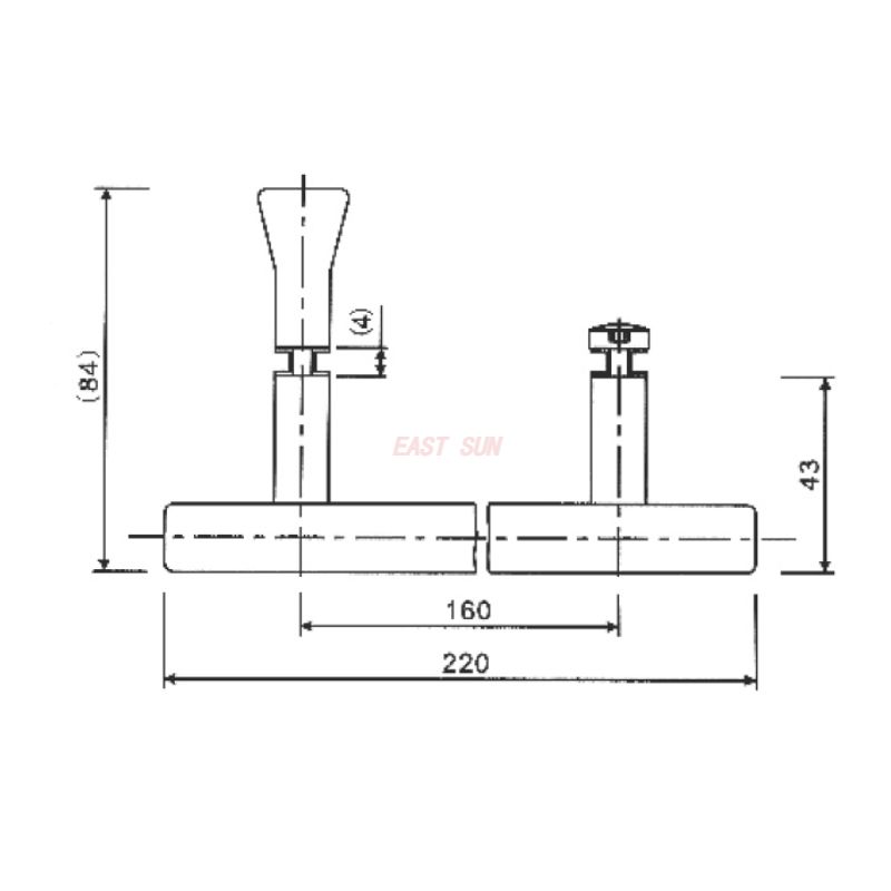 PD-003-Maçanetas para portas de chuveiro
