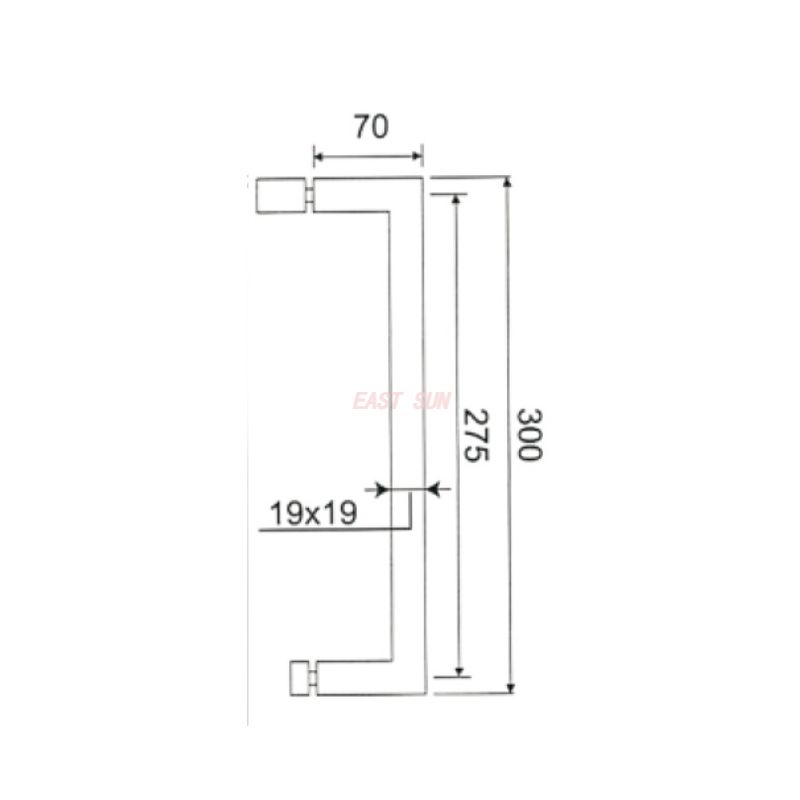 PH-073-Maçanetas para portas de chuveiro