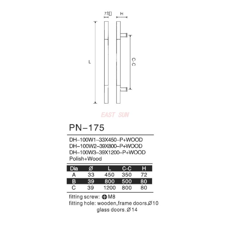 PN-175-Alças de puxar
