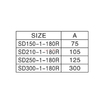 Encaixe SD-150-1-180R-Aranha