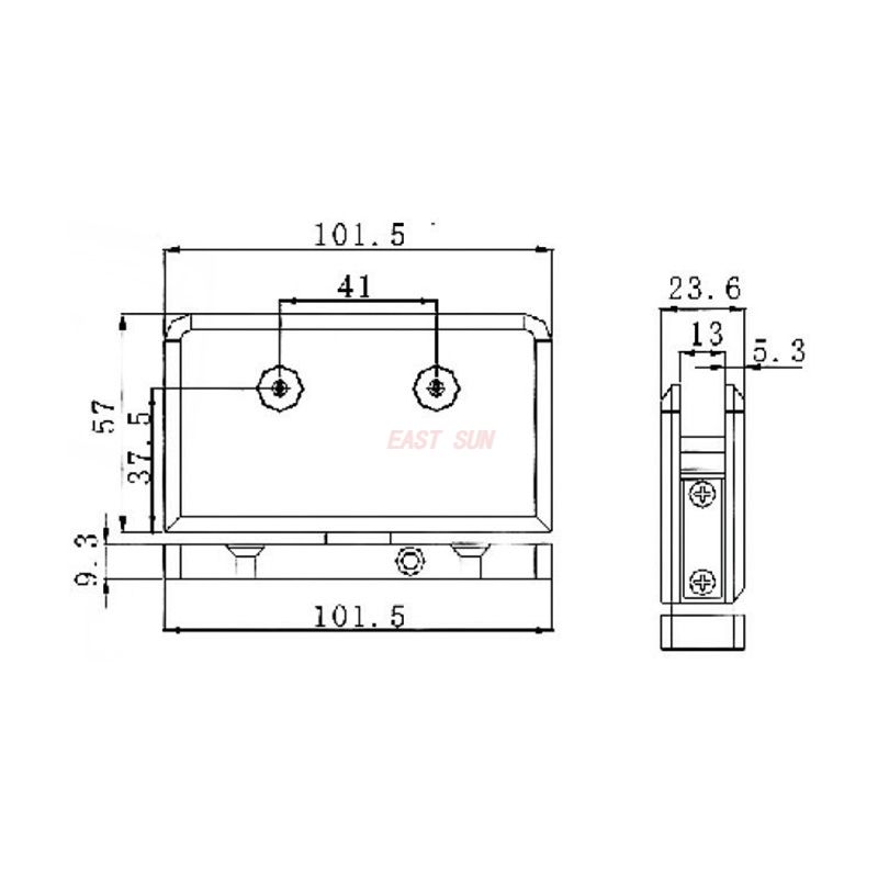 portas de vidro com dobradi&ccedil;as sem moldura