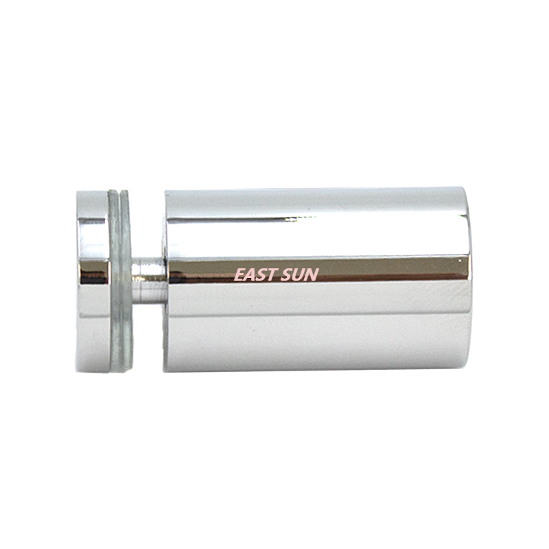 Maçaneta da porta do chuveiro de um lado estilo cilindro de latão polido