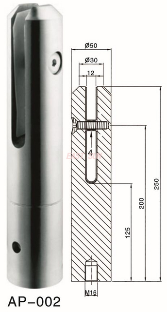 Mini torneira de vidro com montagem lateral e design moderno