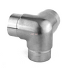 Cotovelo de corrimão para balaústre de varanda, acessórios para corrimão redondos de 3 vias, conector de corrimão de aço inoxidável 304 316