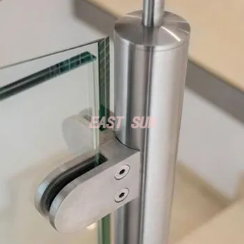 Acessórios para balaustrada, aço inoxidável sem moldura 304 316, braçadeira de vidro para varanda, trilhos de vidro