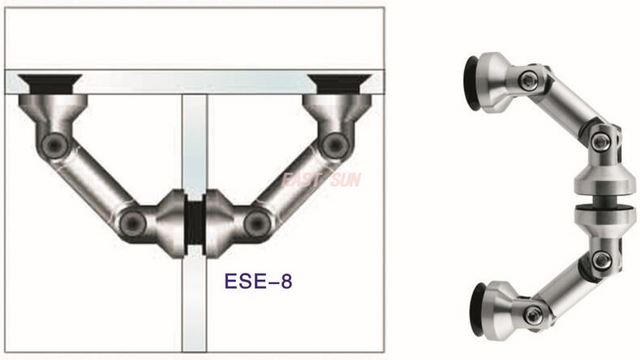 Conector de fixação do conector de vidro da divisória de vidro