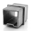 Acessórios para corrimão de escada 304 316 Conector de corrimão de aço inoxidável para tubo quadrado