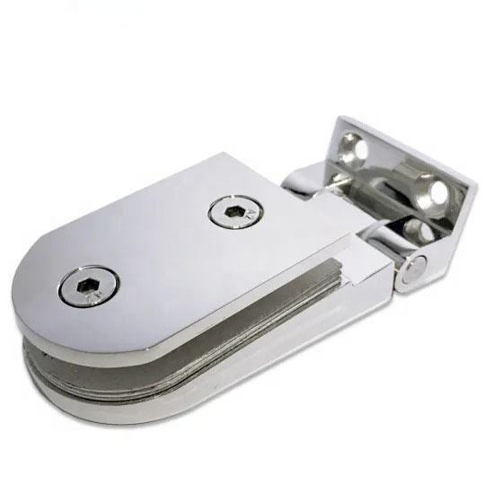 Design de moda Dobradiças de porta de chuveiro com dobradiças de vidro de latão de 90 graus