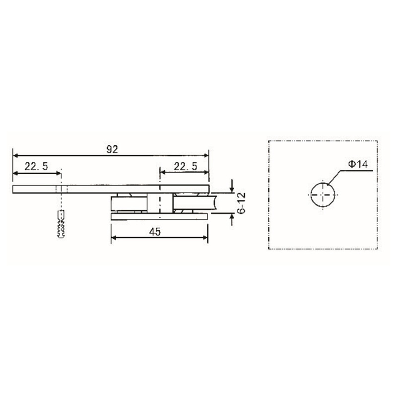 Grampos de vidro GBF-816