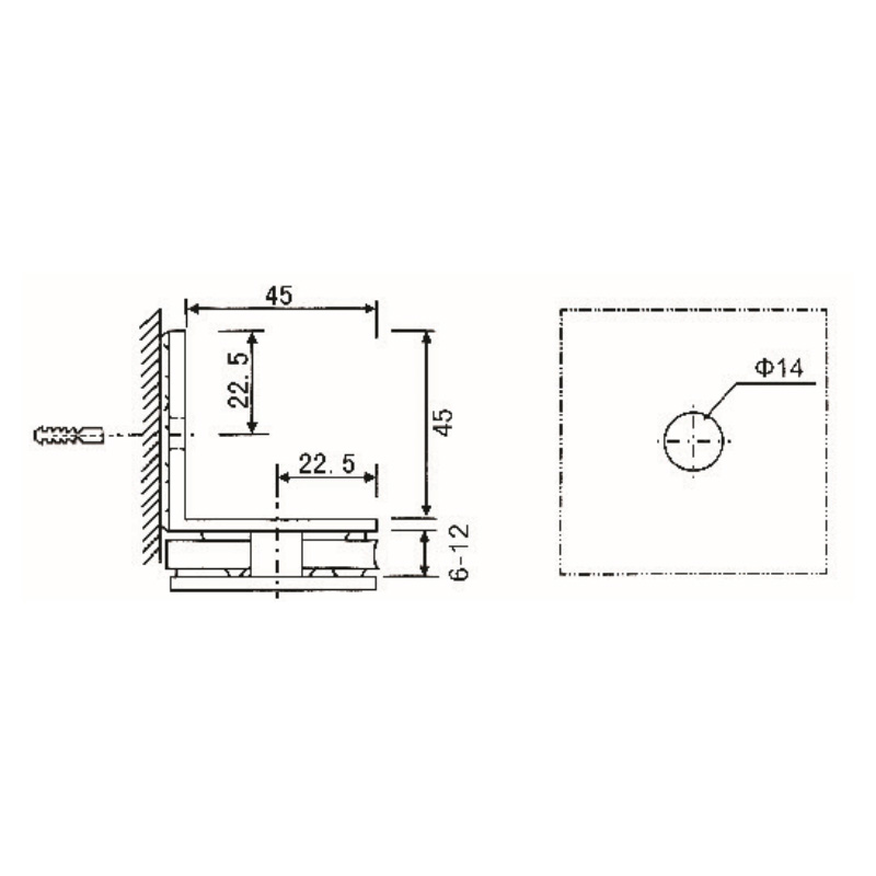 Grampos de vidro GBF-813