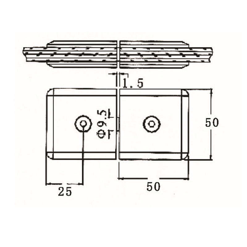 Grampos de vidro GBF-835T