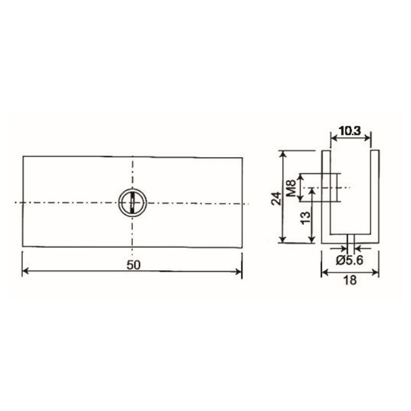 Grampos de vidro GBF-885S