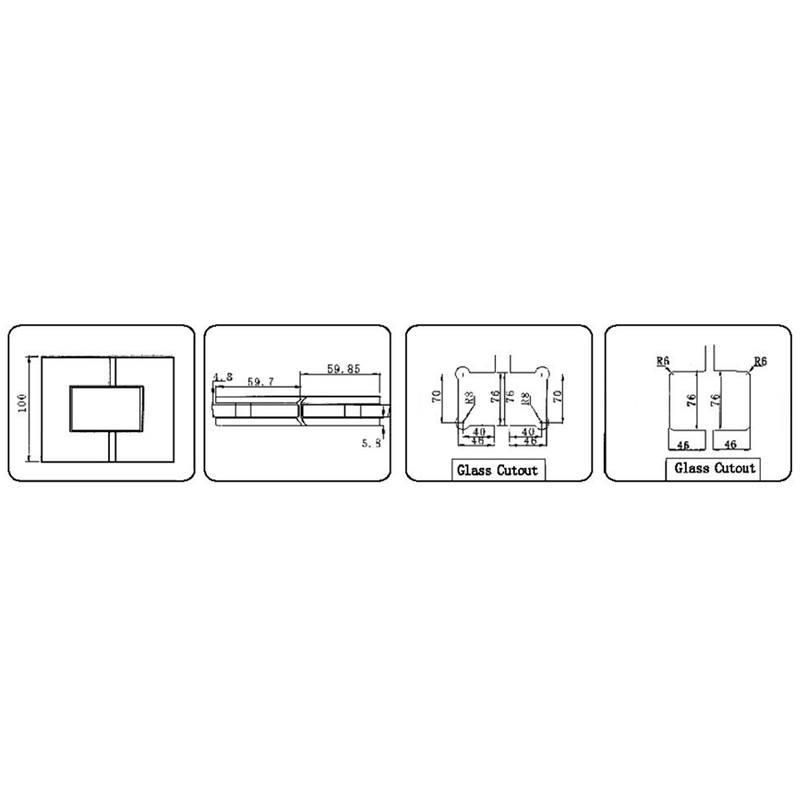 ACH-203B-Dobradiças de chuveiro ajustáveis