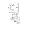 Dobradiças autoelevantes de latão RSH-401R