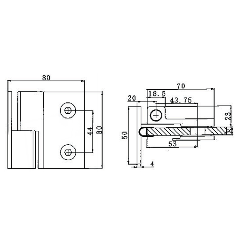Dobradiças autoelevantes de latão RSH-301L