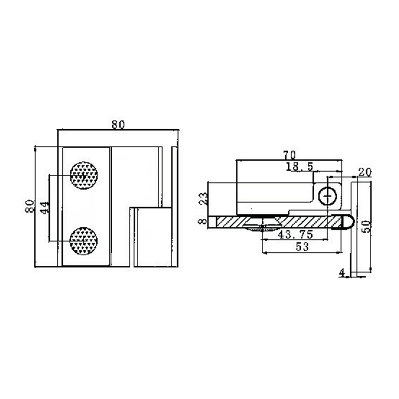RSH-201L-Dobradiças autoelevatórias em latão