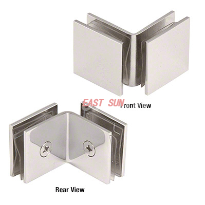  Braçadeira de vidro quadrada de 90 graus de face aberta