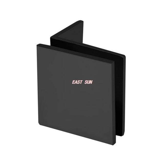 Braçadeiras quadradas de vidro para montagem em parede com perna pequena