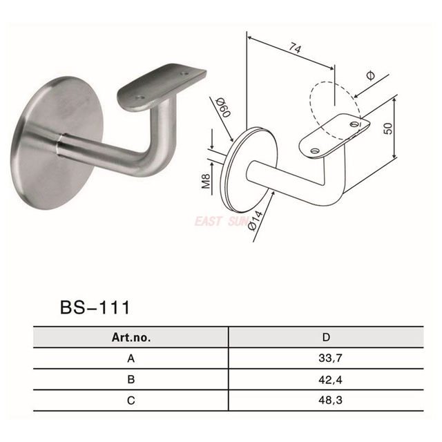 BS-111-Acessórios para corrimão